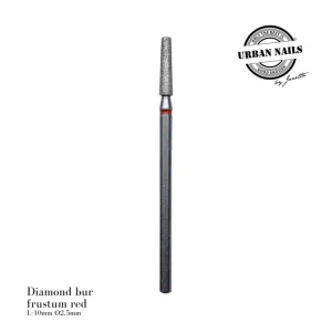 Diamond bur "frustum" red, L-10,0 mm, Ø2,5 mm