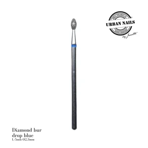 Diamond bur "olive" (drop) blue, L- 5,0 mm, Ø2,3m m
