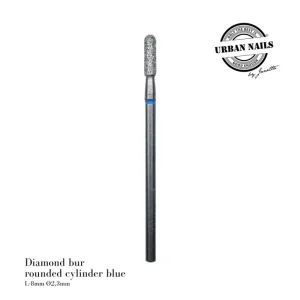 Diamond bur "rounded cylinder" blue, L-8 mm, Ø2,3 mm